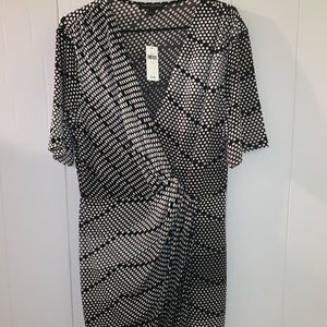 Faux wrap dress, NWT